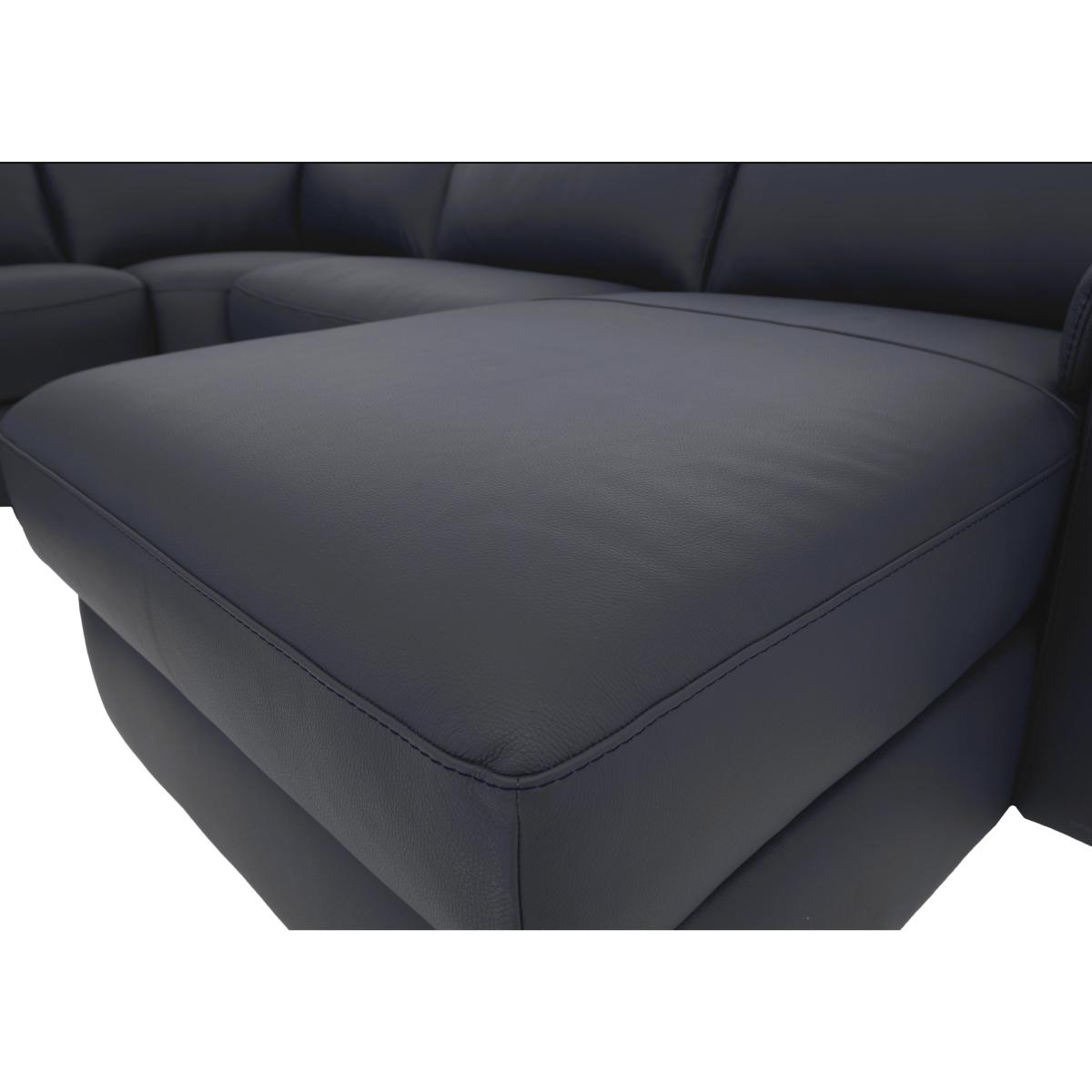 Nicoletti Italia - Davide Large Leather Left Hand Facing Corner Sofa with Chaise End – image 11