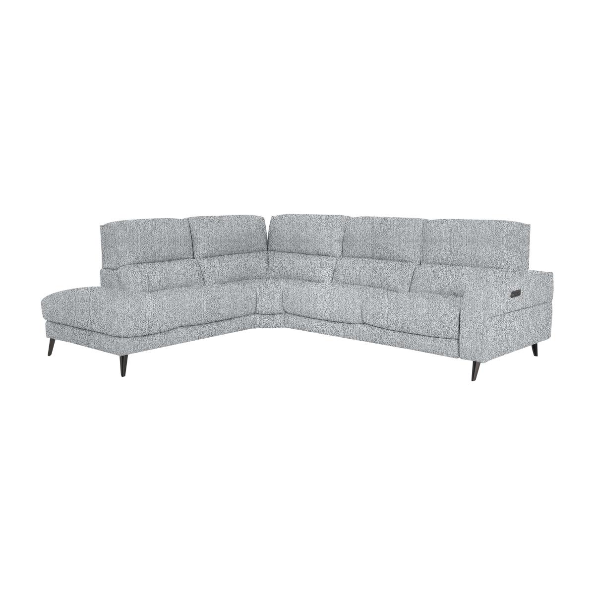 Axel Fabric Left Hand Facing Chaise End Power Recliner Sofa - Frost – image 1