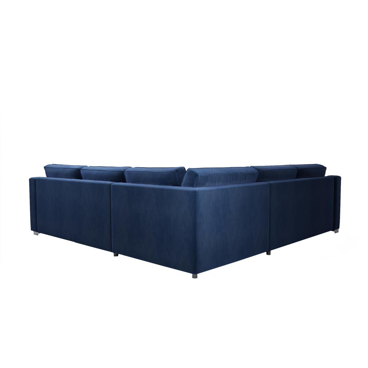 The Lounge Co. - Isobel Large Fabric Corner Sofa - Blue – image 5