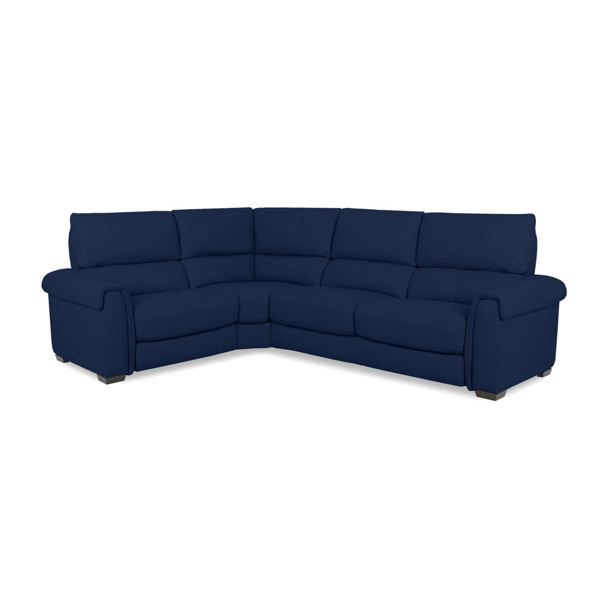 Nixon Fabric Left Hand Facing Corner Sofa - Navy – image 1