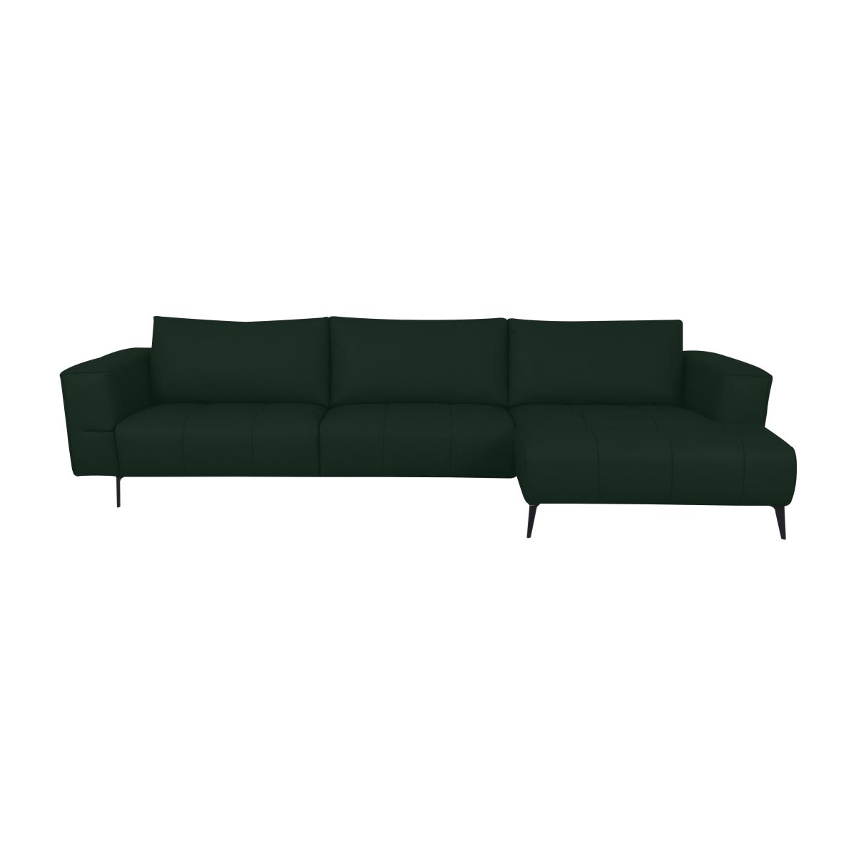Domicil - Lawson Leather Right Hand Facing Chaise End Sofa - NP Dark Forest – image 1