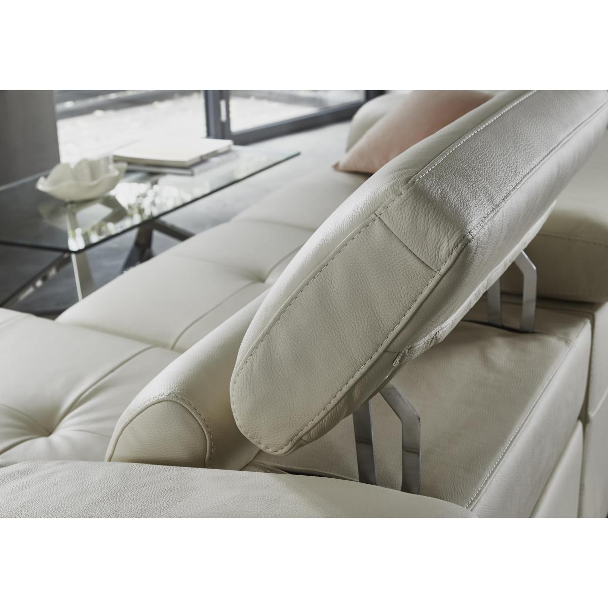 Nicoletti - Galileo Leather Large Corner Sofa - Grey – image 3
