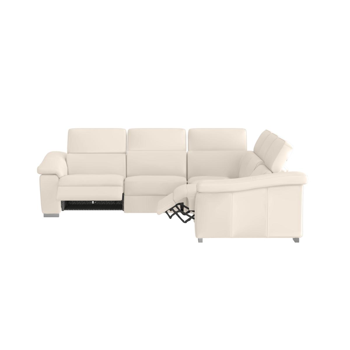 Nicoletti - Galileo Leather Large Corner Sofa - Grey – image 6