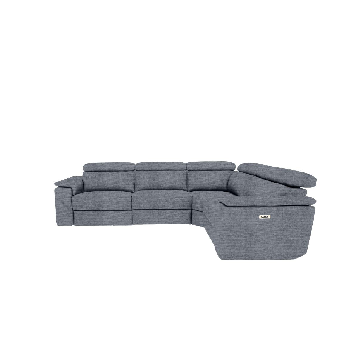 Nicoletti Italia - Davide Small Fabric Left Hand Facing Corner Sofa - Selma Grigio – image 3