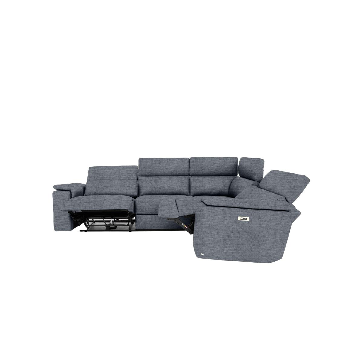 Nicoletti Italia - Davide Small Fabric Left Hand Facing Corner Sofa - Selma Grigio – image 4