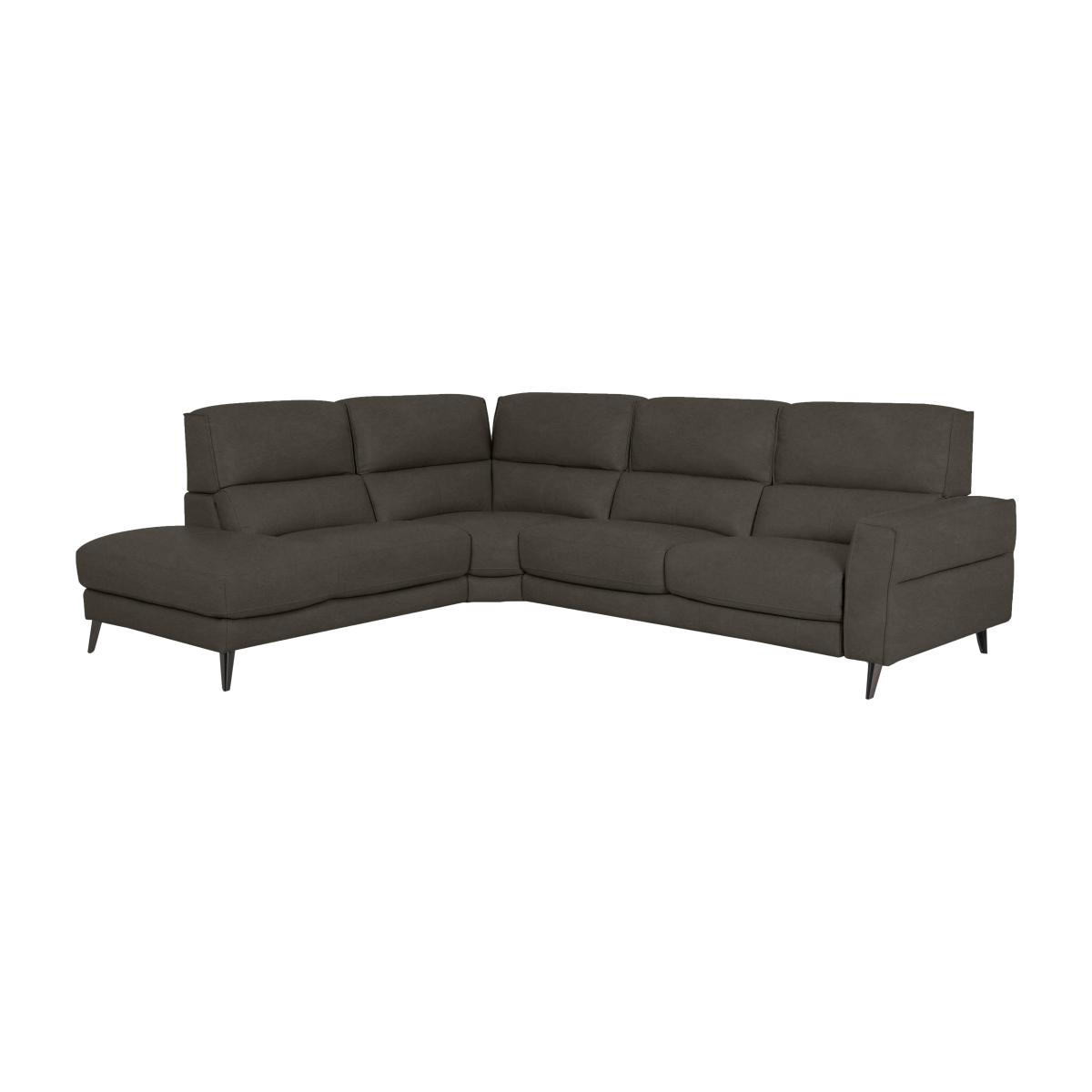 Axel Fabric Left Hand Facing Chaise End Sofa - R16 Charcoal – image 1