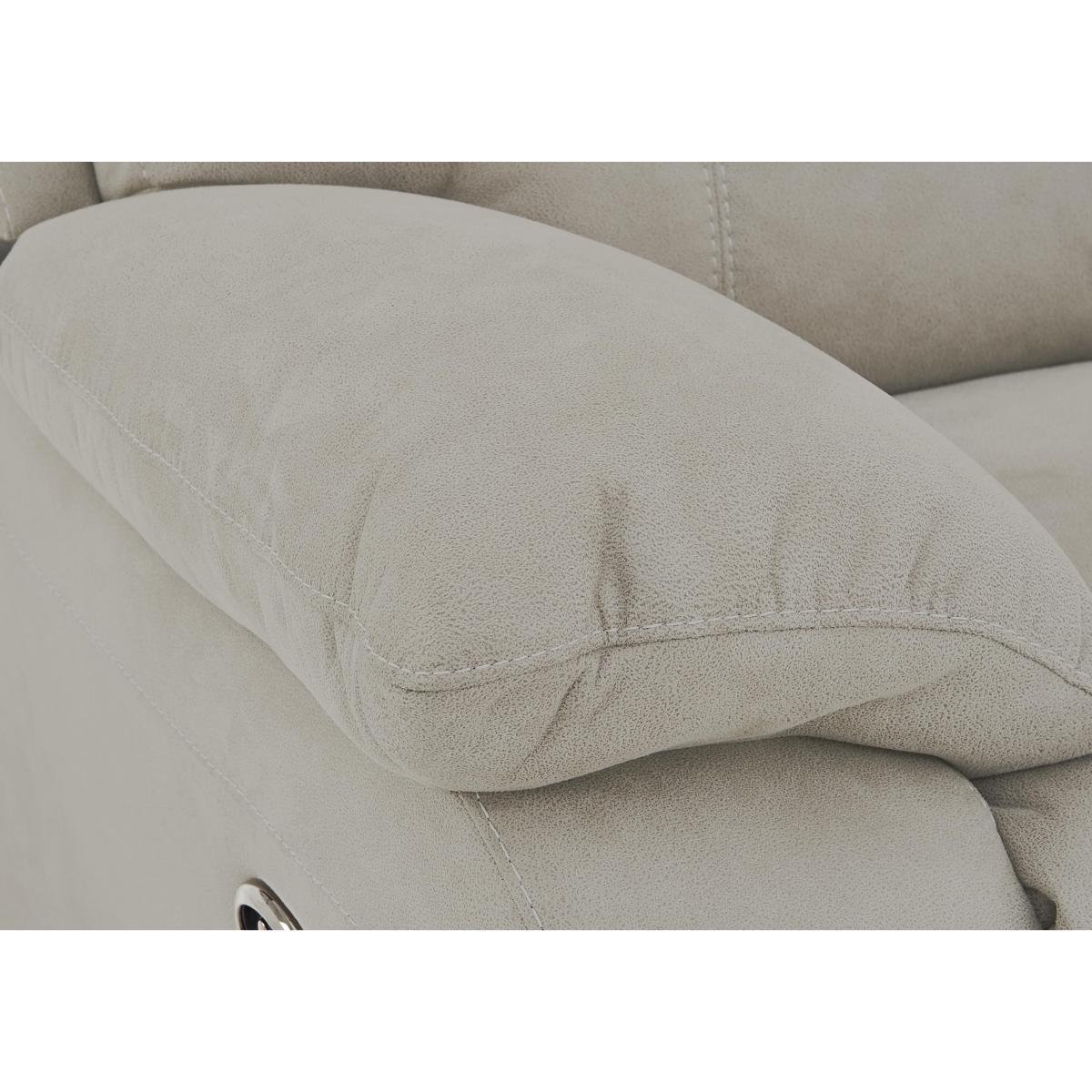 Moreno SD Ultra Soft Fabric Manual Recliner Sofa – image 3