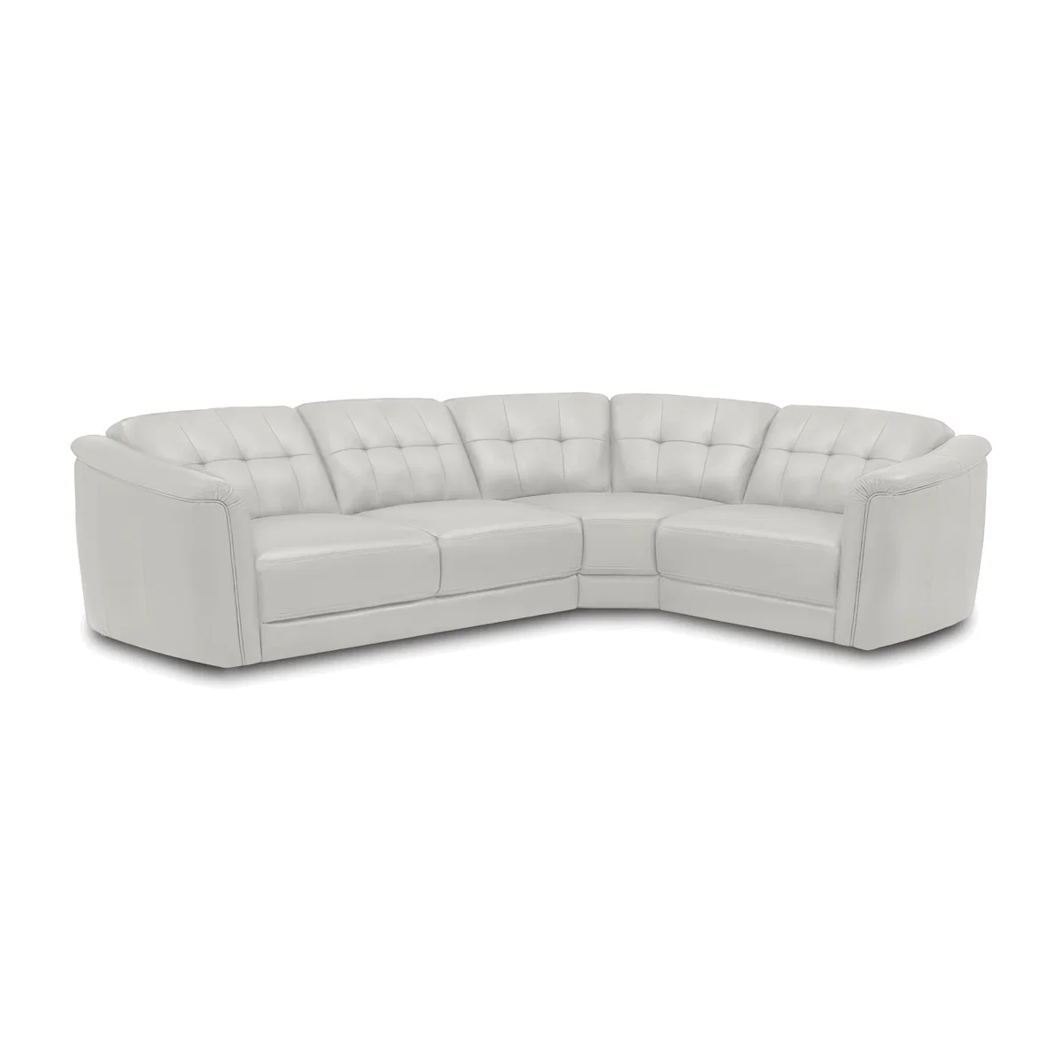 Monarch Small Leather Right Hand Facing Corner Sofa – image 1
