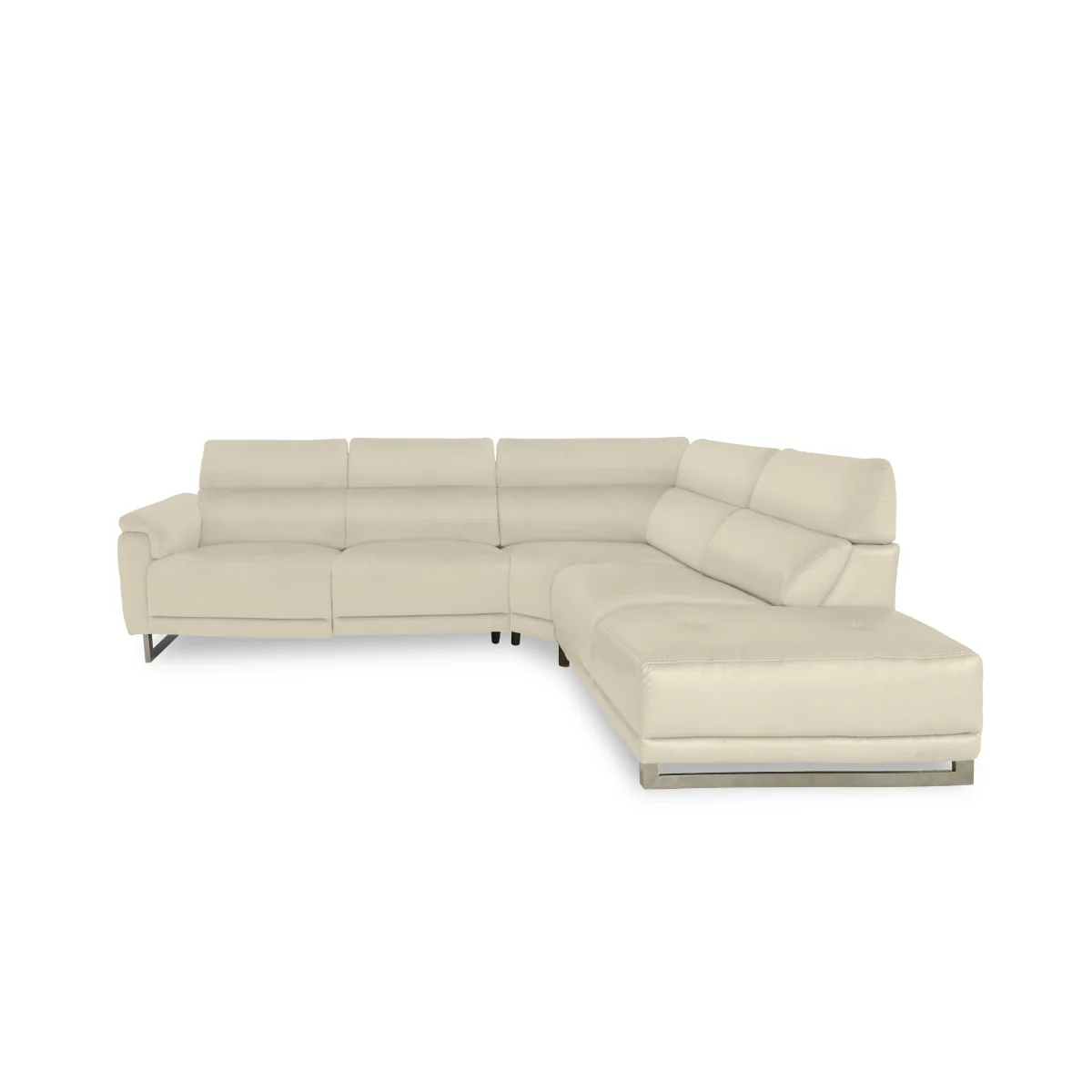 Moet Leather Power Recliner Chaise End Left Hand Facing Corner Sofa with Telescopic Headrests - Navy Cat - Sofas and Armchairs - In Time for Christmas – image 3