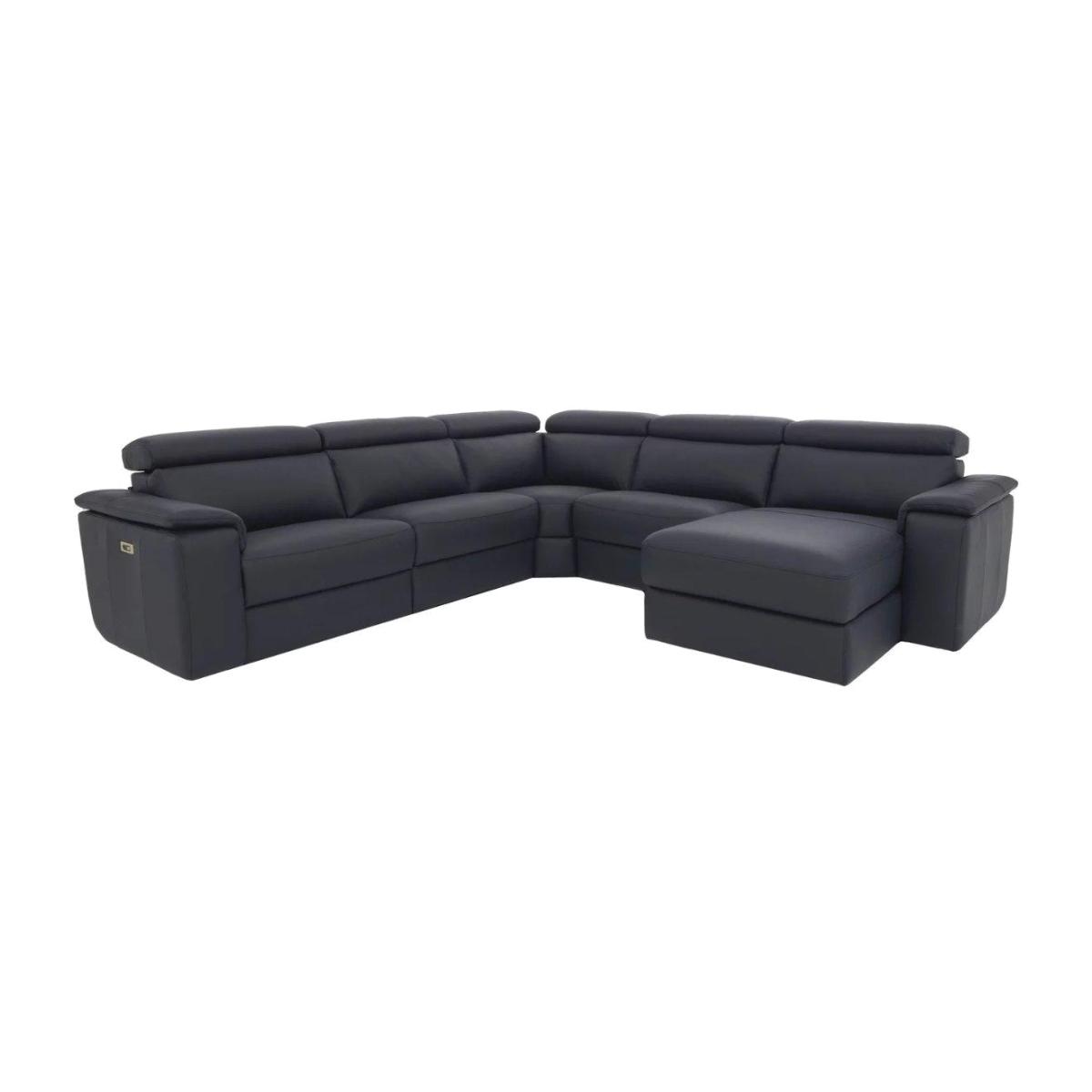 Nicoletti - Davide Large Leather Corner Power Recliner Sofa with Chaise End – image 1
