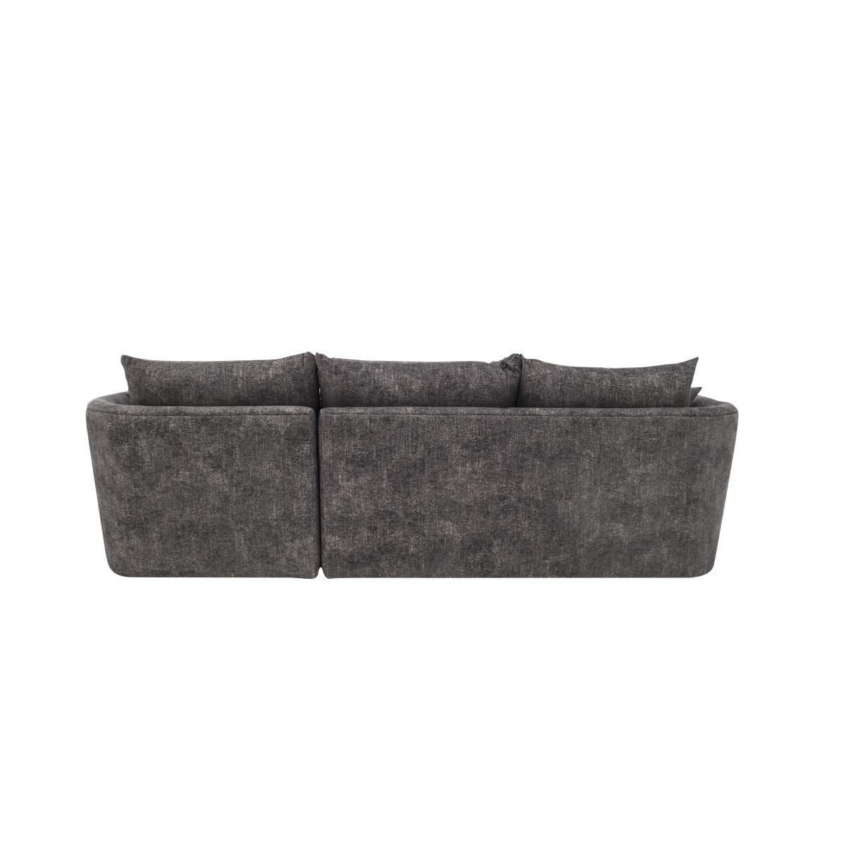 Nautical Small 3 Seater Classic Back Chaise Sofa - Cream – image 8