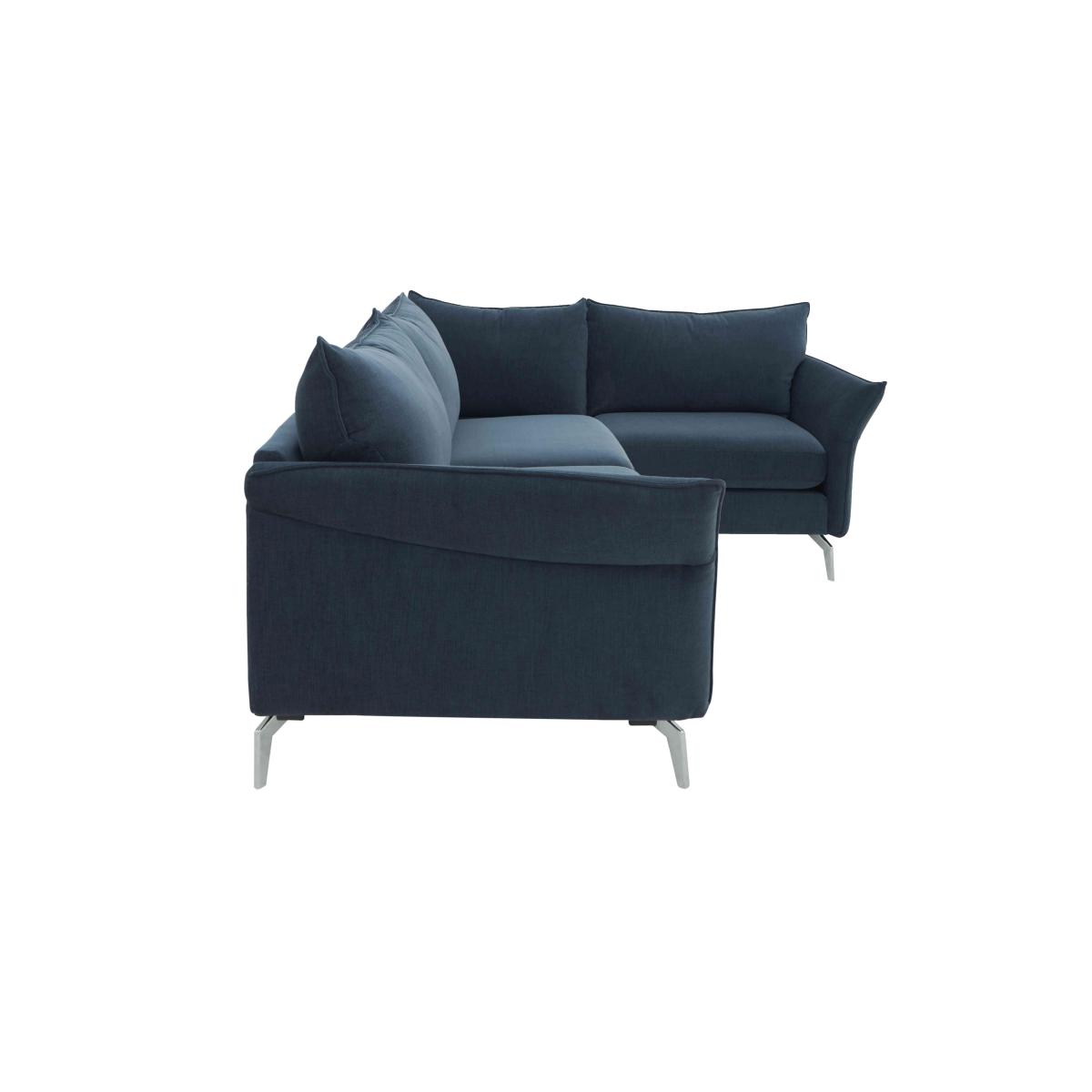 Skylar Small Fabric Corner Sofa - Blue – image 7