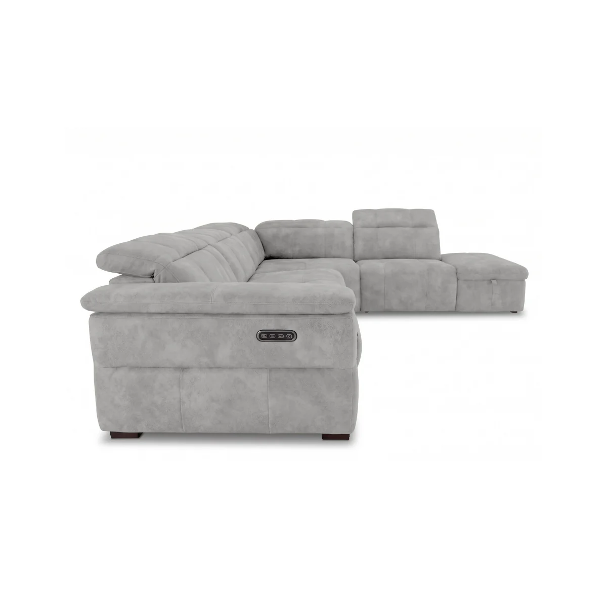 Recliner Right Hand Facing Corner Sofa with Headrests and Storage Chaise End - Manhattan Burnt Sienna - Sofas and Armchairs - In Time for Christmas – image 3