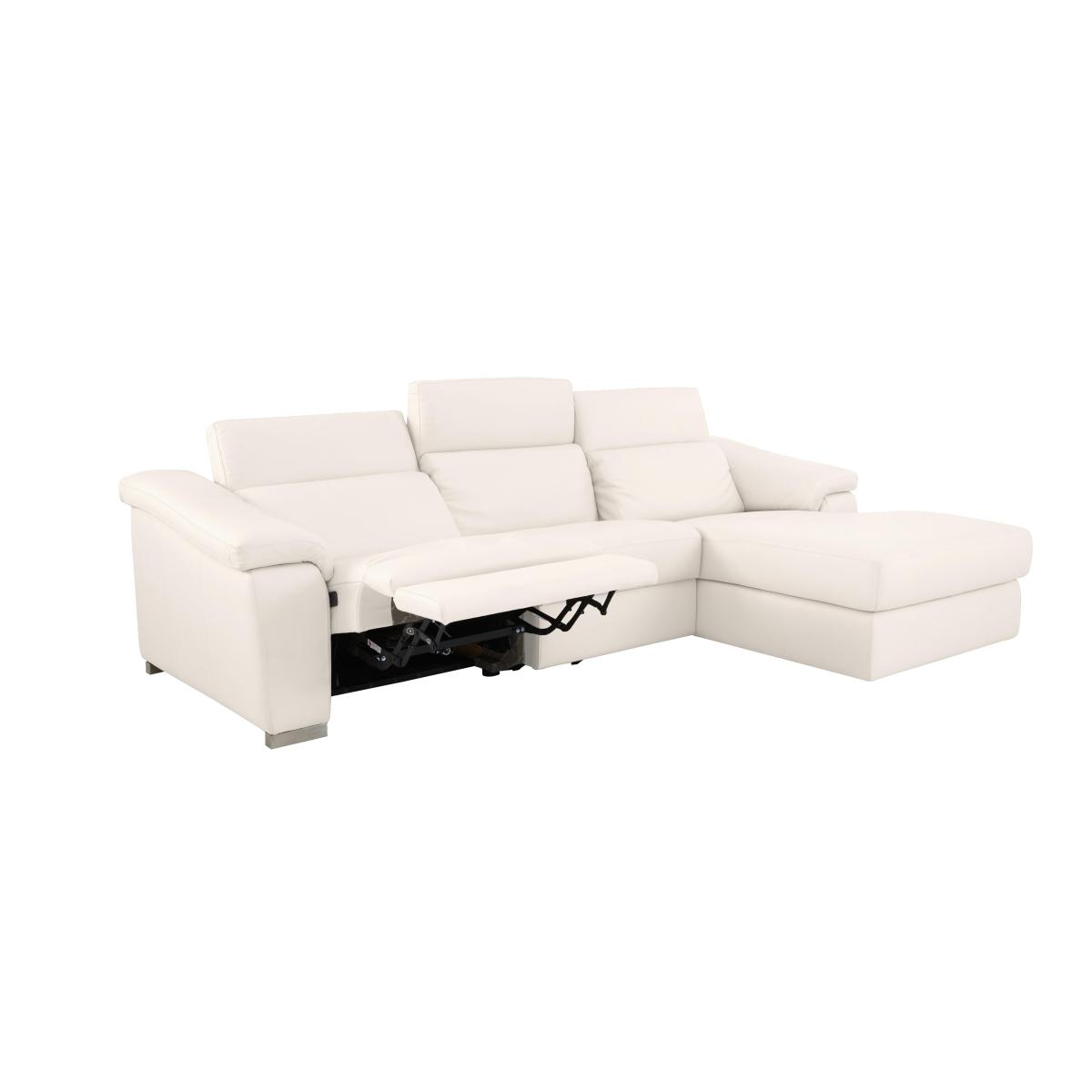 Nicoletti - Galileo Leather Chaise End Sofa - Brown – image 11