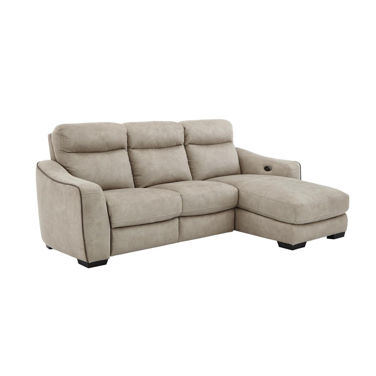 Cressida Fabric Recliner Corner Chaise - Grey – image 4