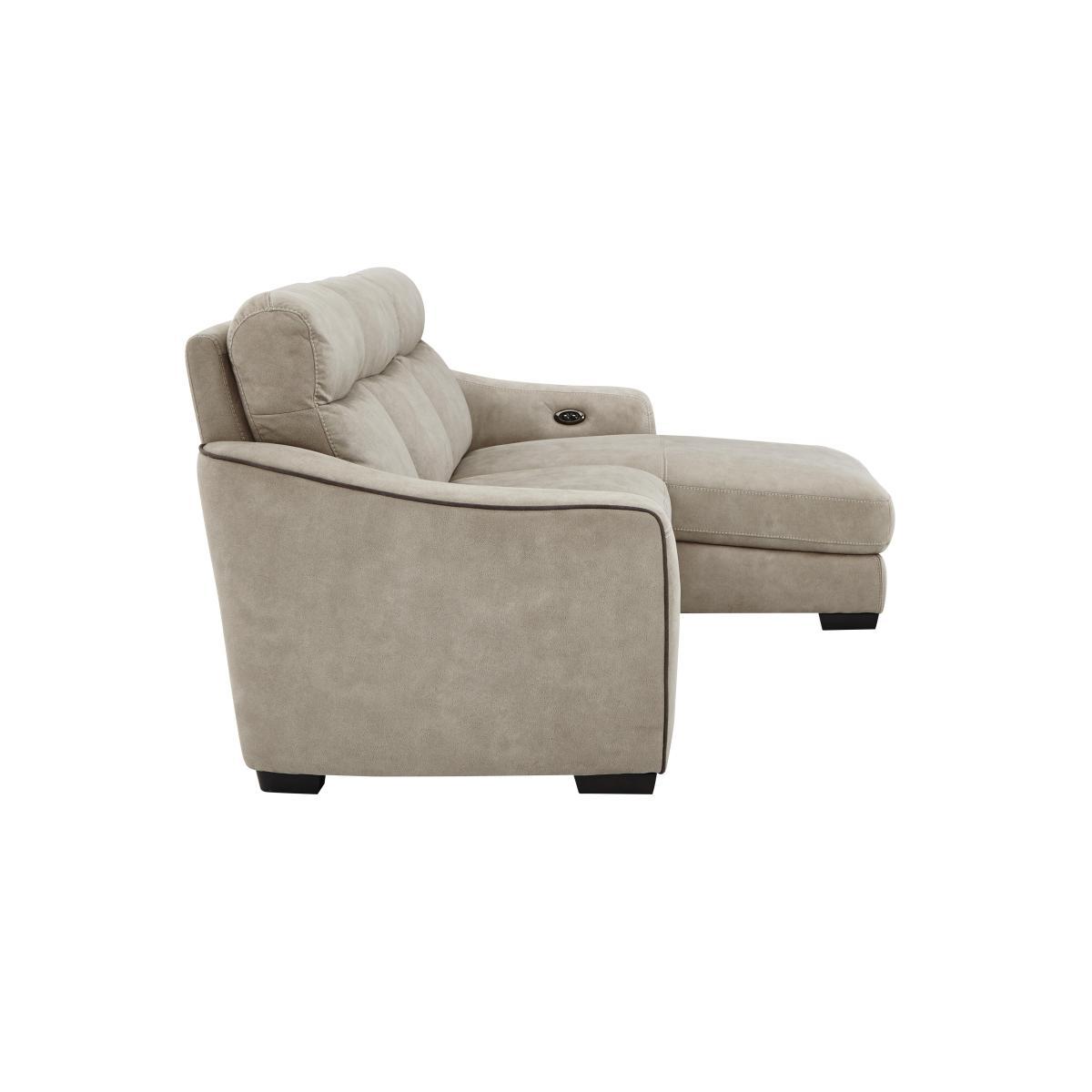 Cressida Fabric Recliner Corner Chaise - Grey – image 5