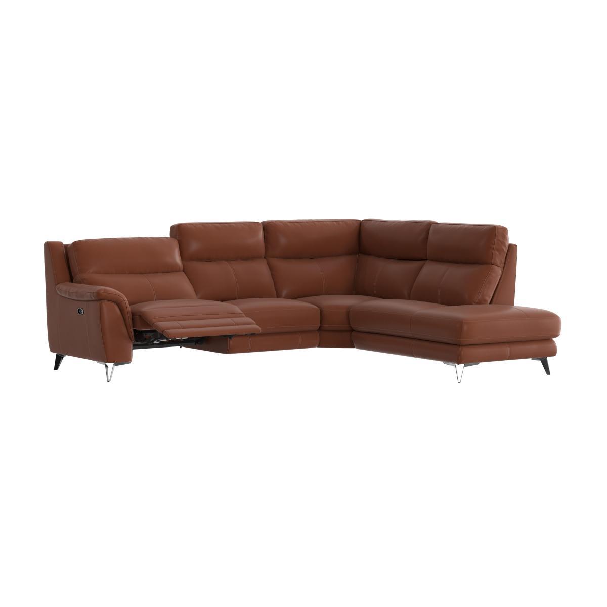 Contempo Chaise End Leather Sofa - Grey – image 7