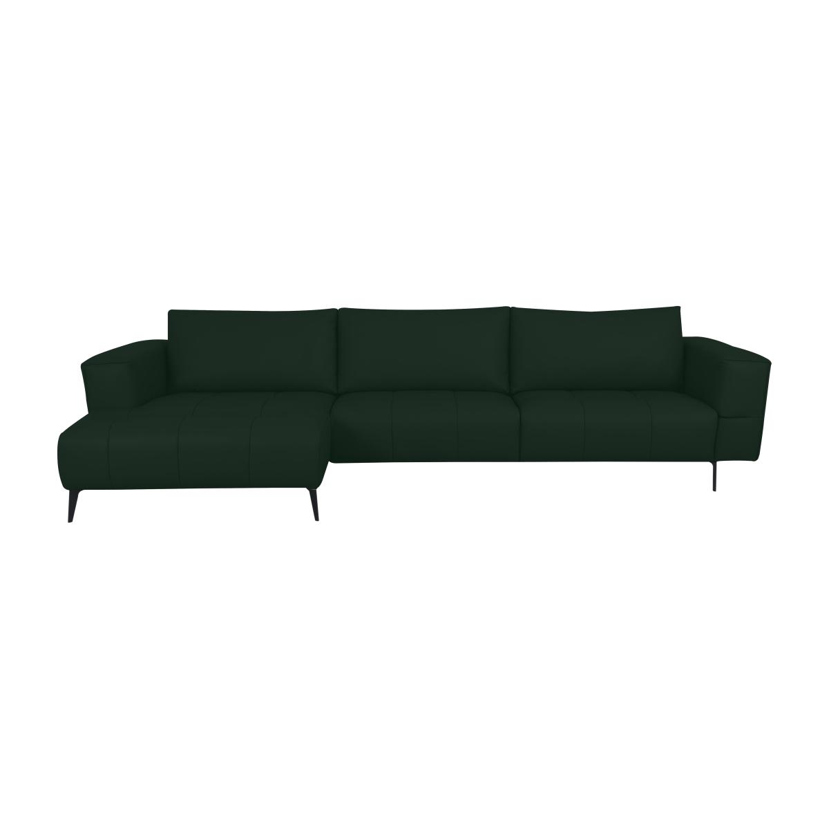 Domicil - Lawson Leather Left Hand Facing Chaise End Sofa - NP Dark Forest – image 1