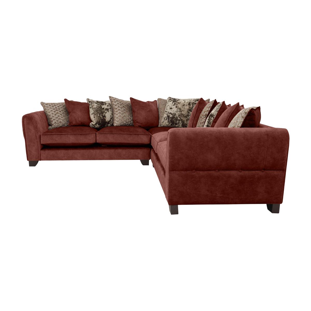 Ariana Large Fabric Pillow Back Corner Sofa – image 1
