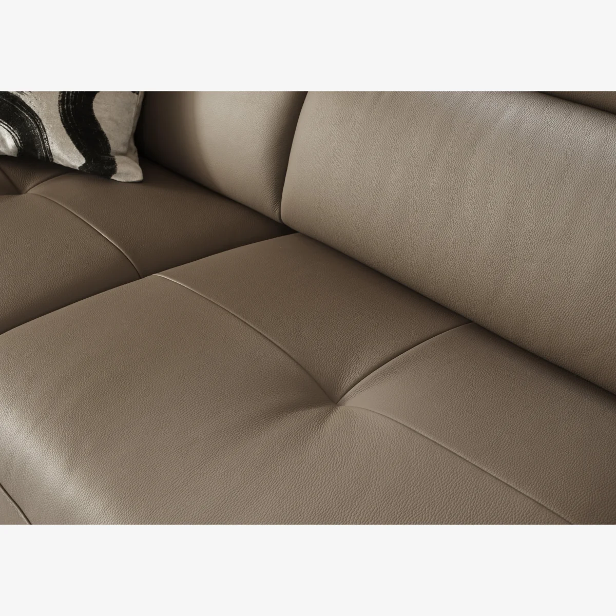 Nicoletti - Nicole Large Leather Corner Sofa - Torello Bianco Puro – image 1