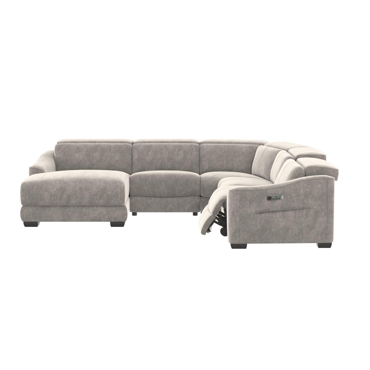 Xavier Fabric Recliner Chaise with Power Headrests – image 3