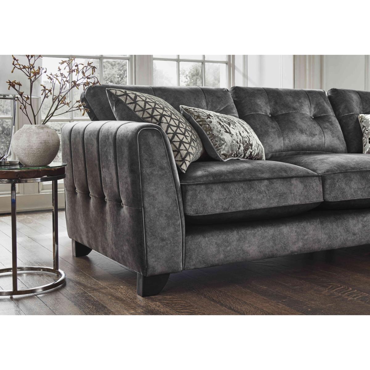 Mariah Fabric Classic Back Left Hand Facing Chaise End Sofa - Dapple Moleskin – image 3