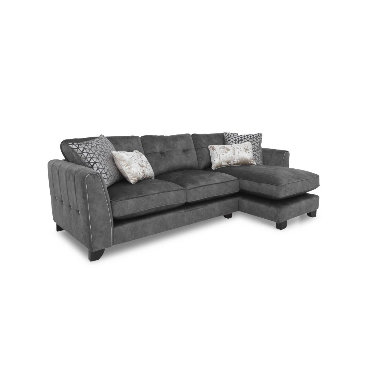 Mariah Fabric Classic Back Left Hand Facing Chaise End Sofa - Dapple Moleskin – image 5