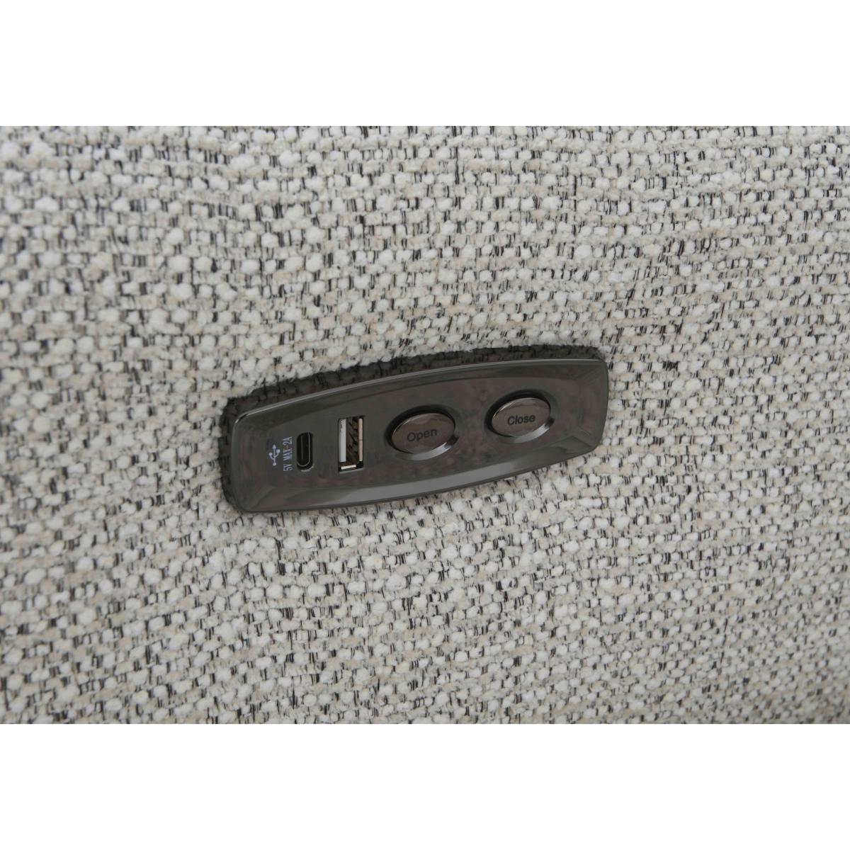 Nixon Fabric Left Hand Facing Corner Power Recliner Sofa - R273 Caramel – image 3