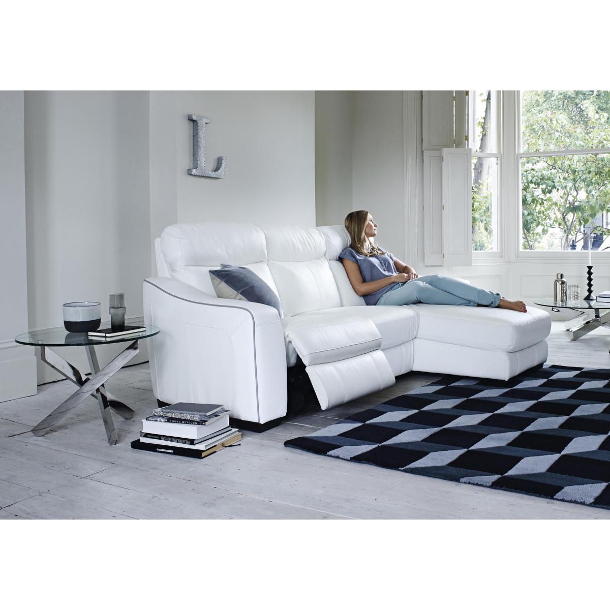 Cressida Leather Corner Chaise Recliner Sofa- World of Leather – image 2