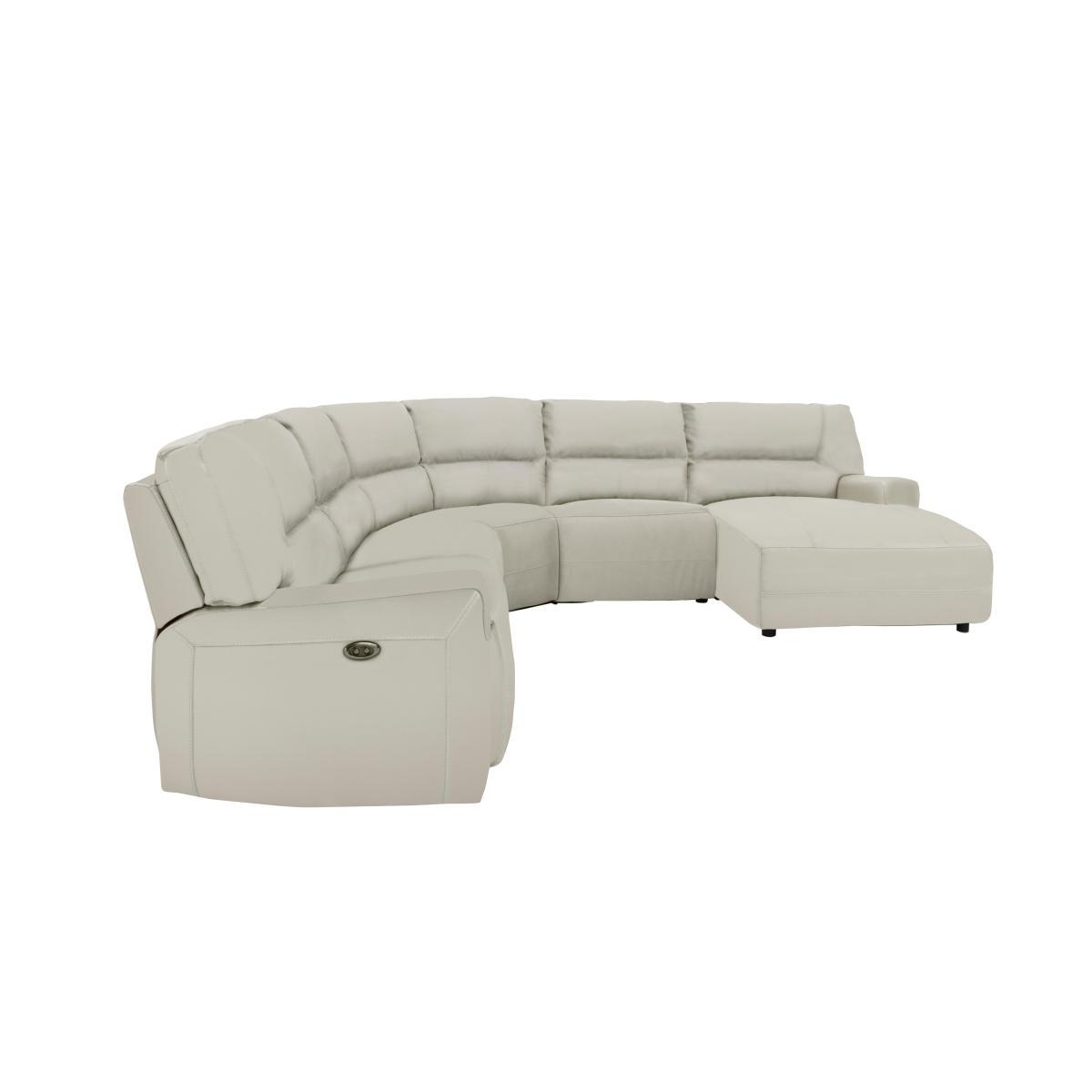 Eden Leather Recliner Corner Sofa - Beige- World of Leather – image 5