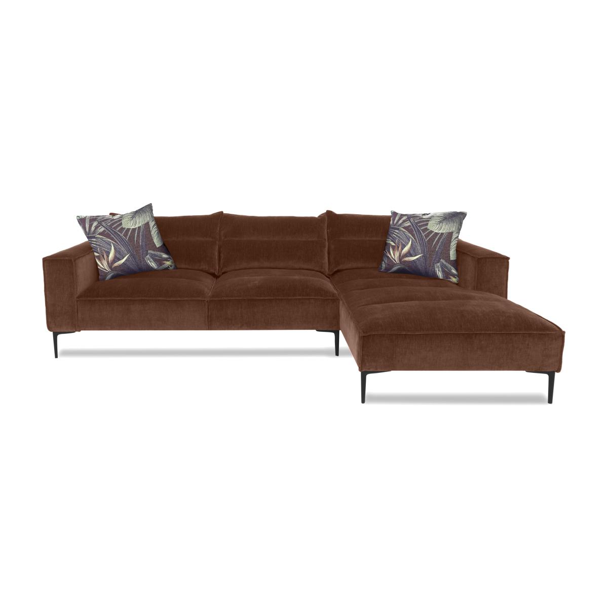 Alexander and James - Boutique Jade Fabric Right Hand Facing Chaise End Sofa - Berlin Brick – image 1