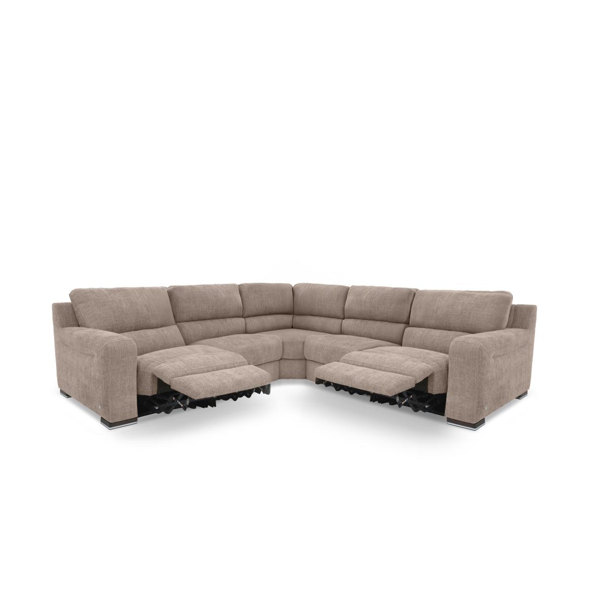 Viali Fabric Large Corner Sofa - Lead Grey – image 4