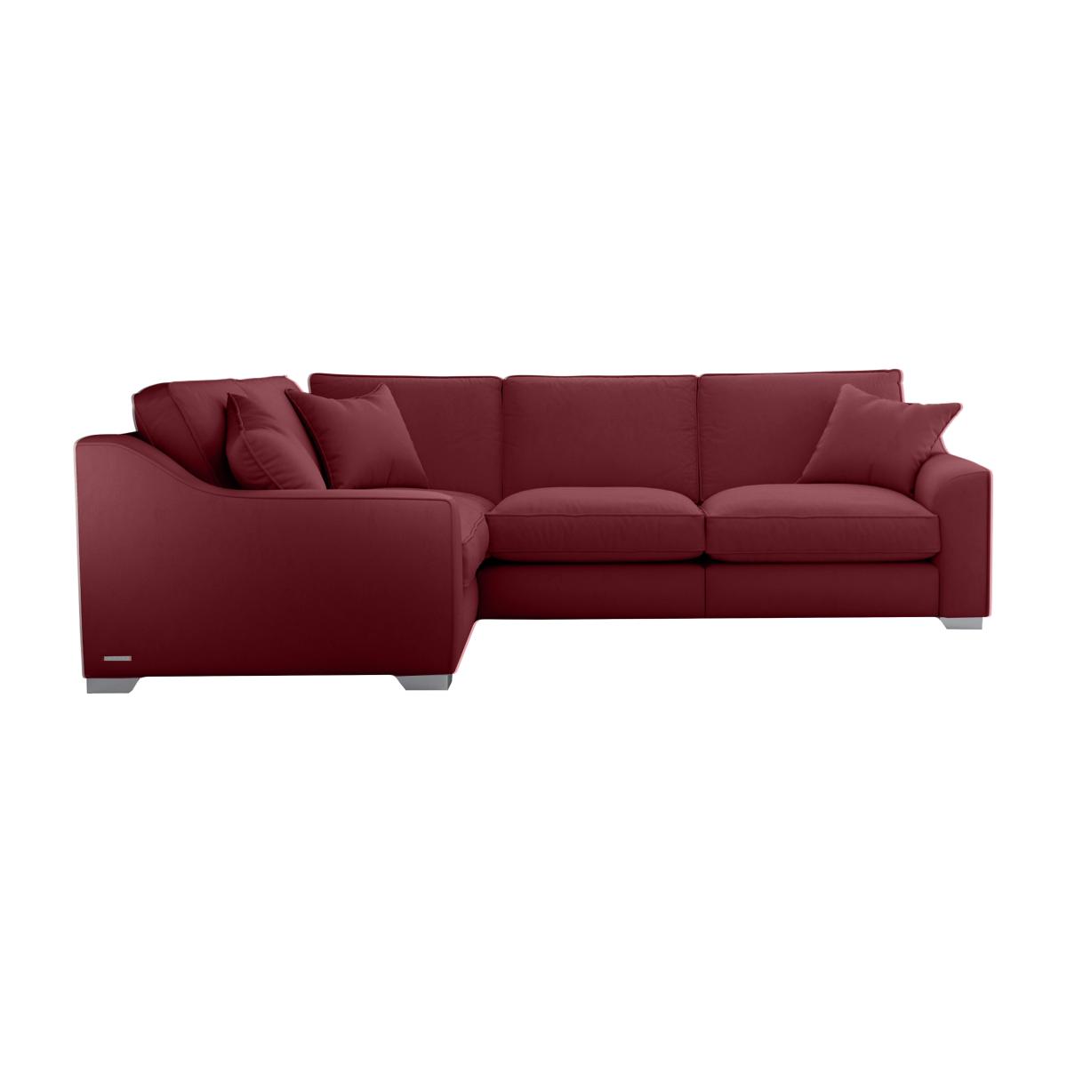The Lounge Co. - Isobel Small Fabric Left Hand Facing Corner Sofa with Chrome Feet