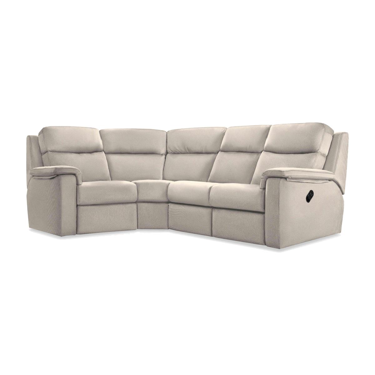 G Plan - Thornbury Fabric Manual Recliner Left Hand Facing Corner Sofa - Nebular Pebble – image 1
