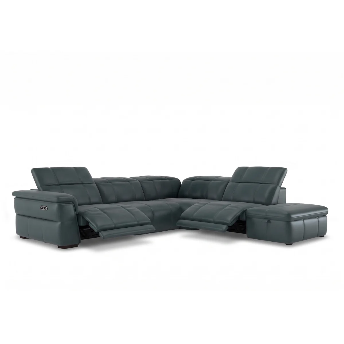 Inca NC Leather Power Recliner Left Hand Facing Corner Sofa with Power Headrests and Storage Chaise End - Sofas and Armchairs - In Time for Christmas – image 2