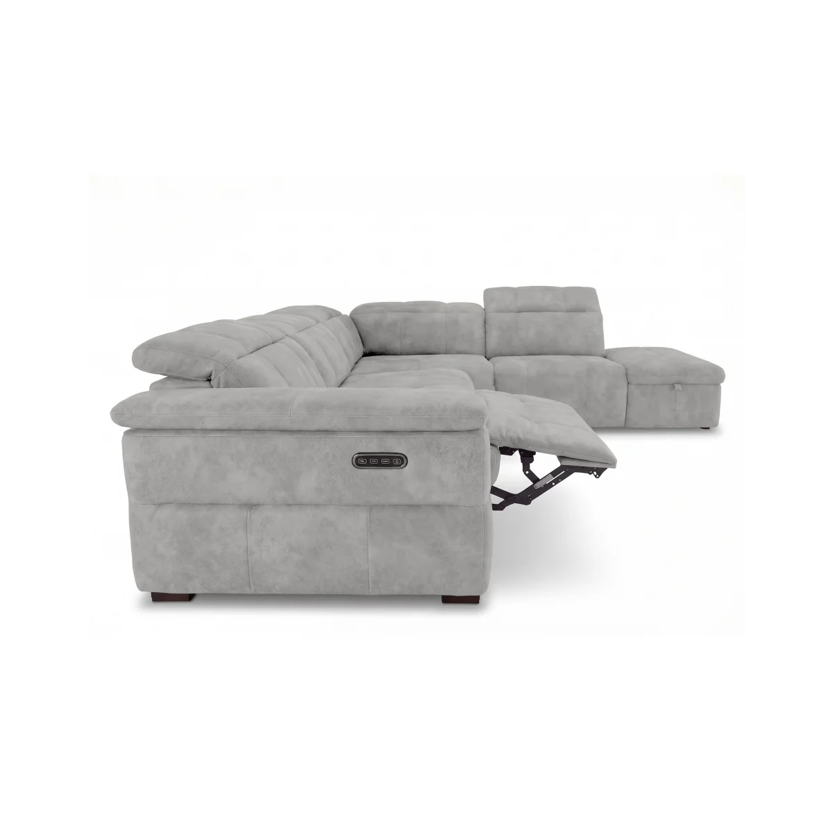 Recliner Left Hand Facing Corner Sofa with Headrests and Storage Chaise End - Manhattan Burnt Sienna - Sofas and Armchairs - In Time for Christmas – image 4