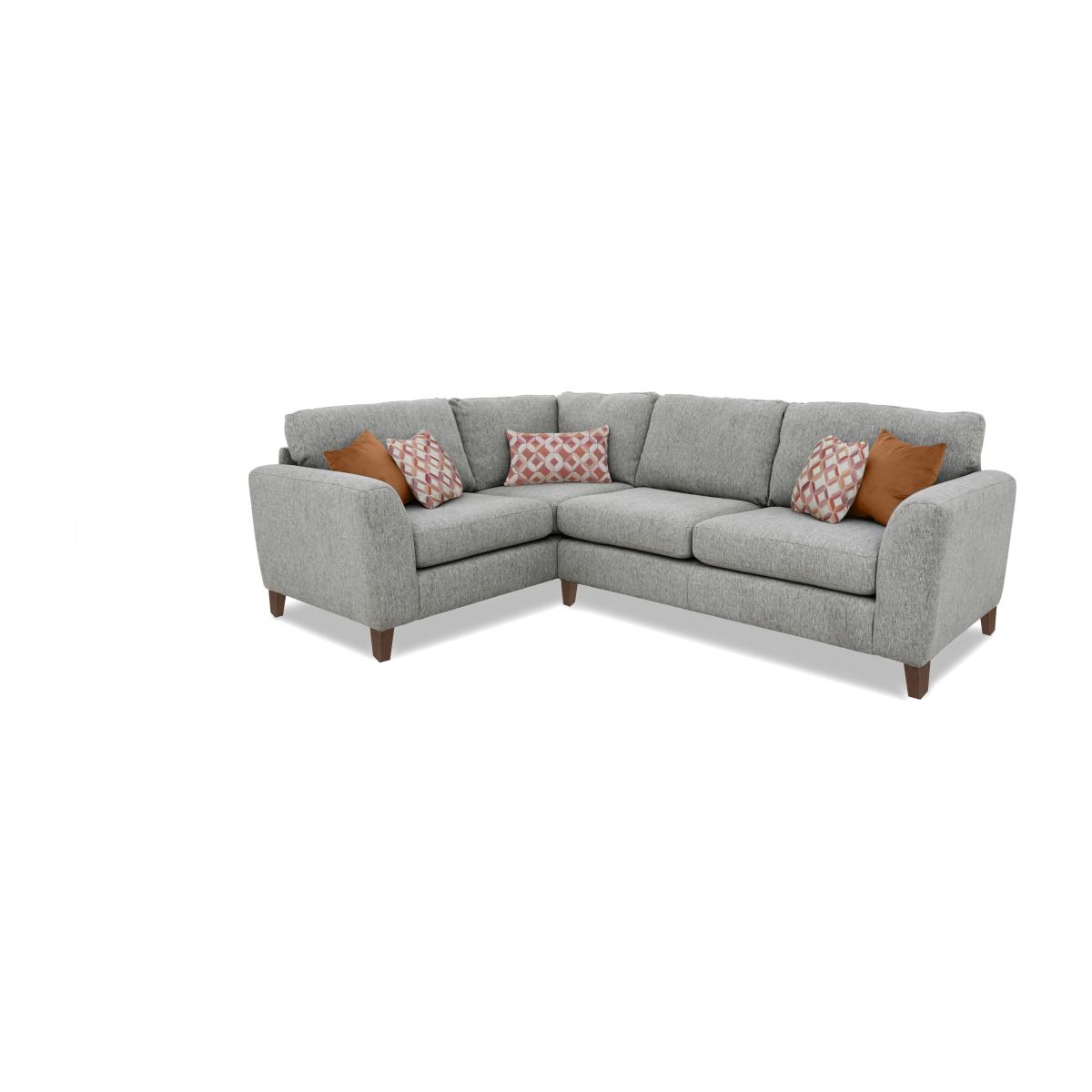 Pippa Fabric Small Left Hand Facing Corner Sofa - Zinc – image 1