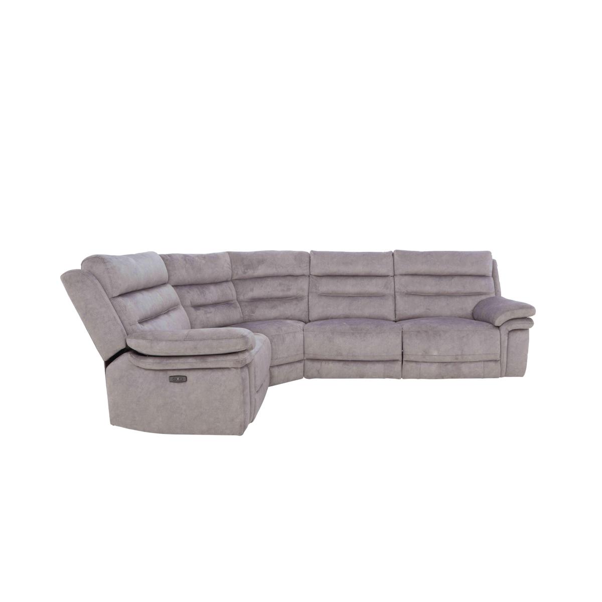 Berlin Modular Fabric Corner Sofa - Rosy Light Grey – image 9