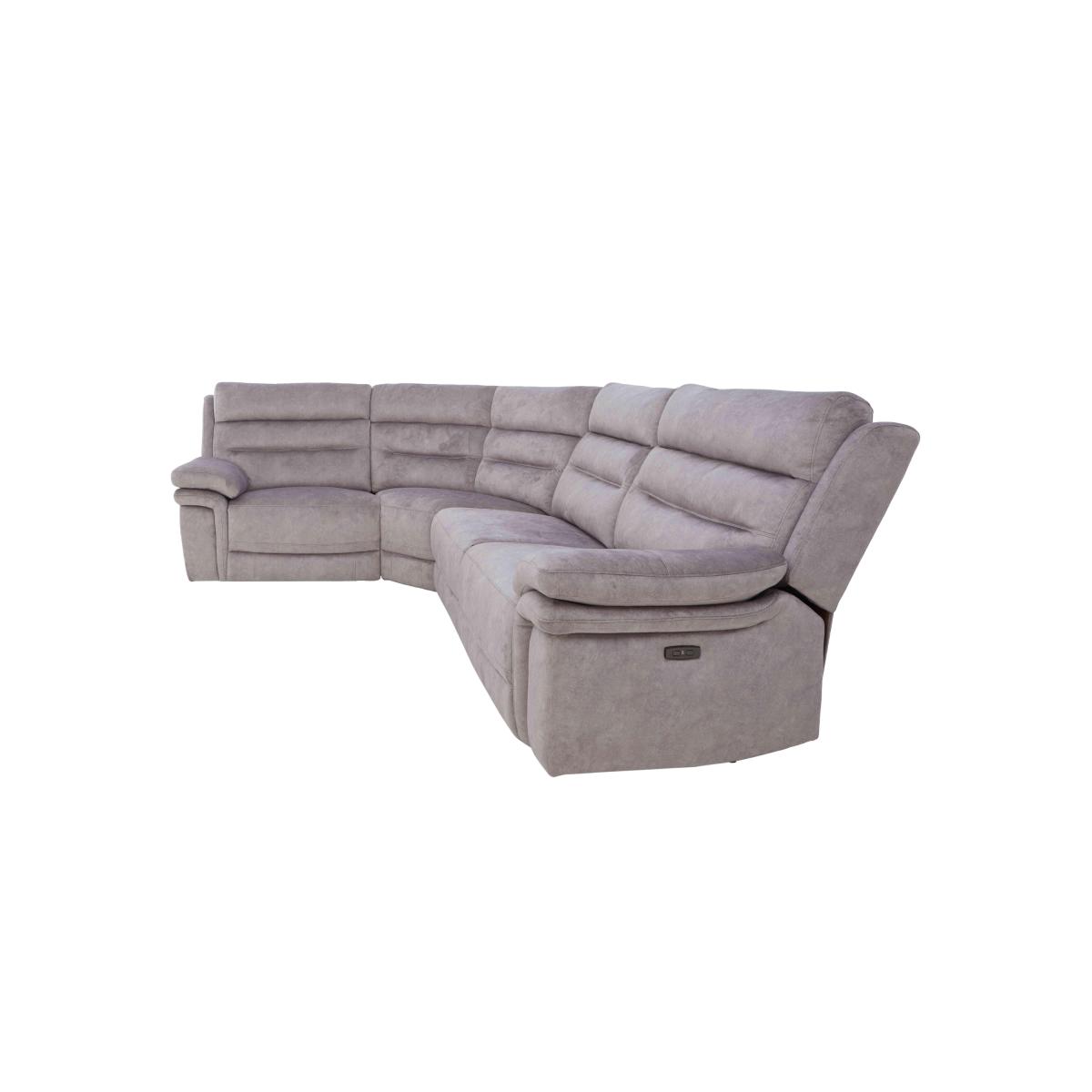 Berlin Modular Fabric Corner Sofa - Rosy Light Grey – image 10