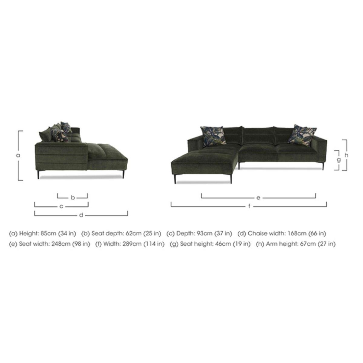 Alexander and James - Jade Fabric Chaise Sofa – image 2