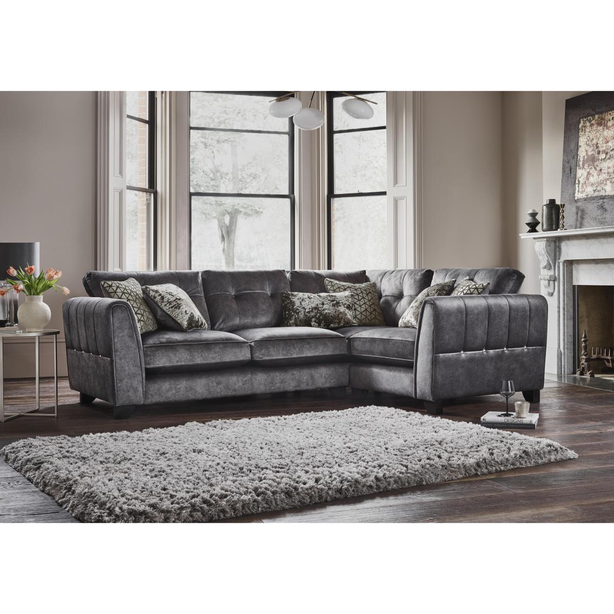 Ariana Small Fabric Classic Back Right Hand Facing Corner Sofa - Sage – image 2