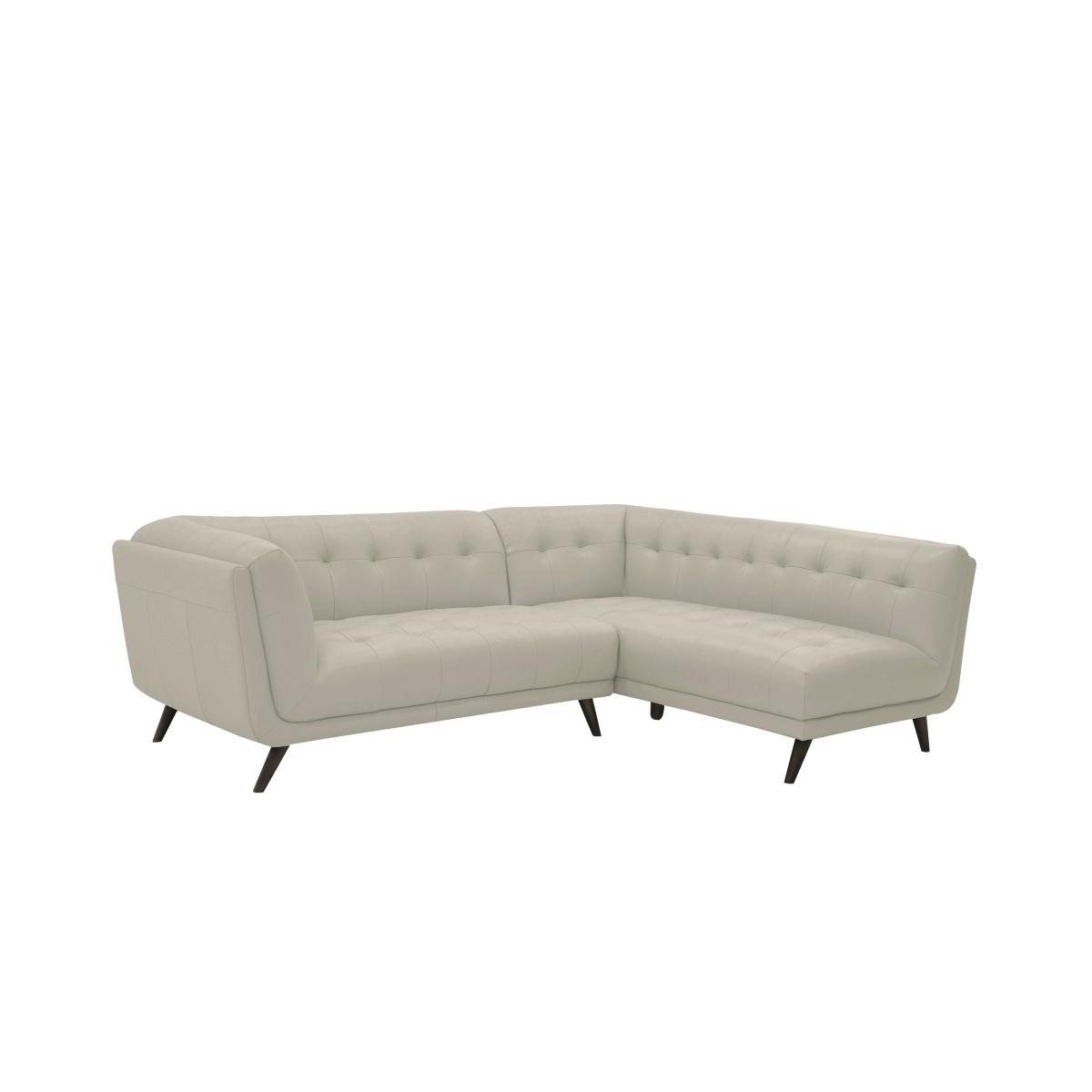 Rene Leather Chaise End Corner Sofa - Montana Butterscotch – image 2