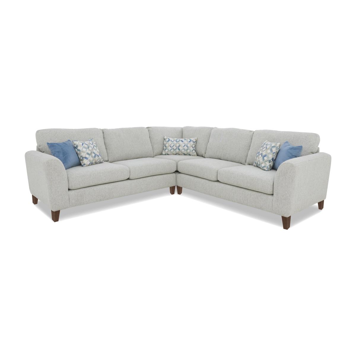 Pippa Fabric Large Corner Sofa - Spring Sea/Sky Wd Ft – image 1