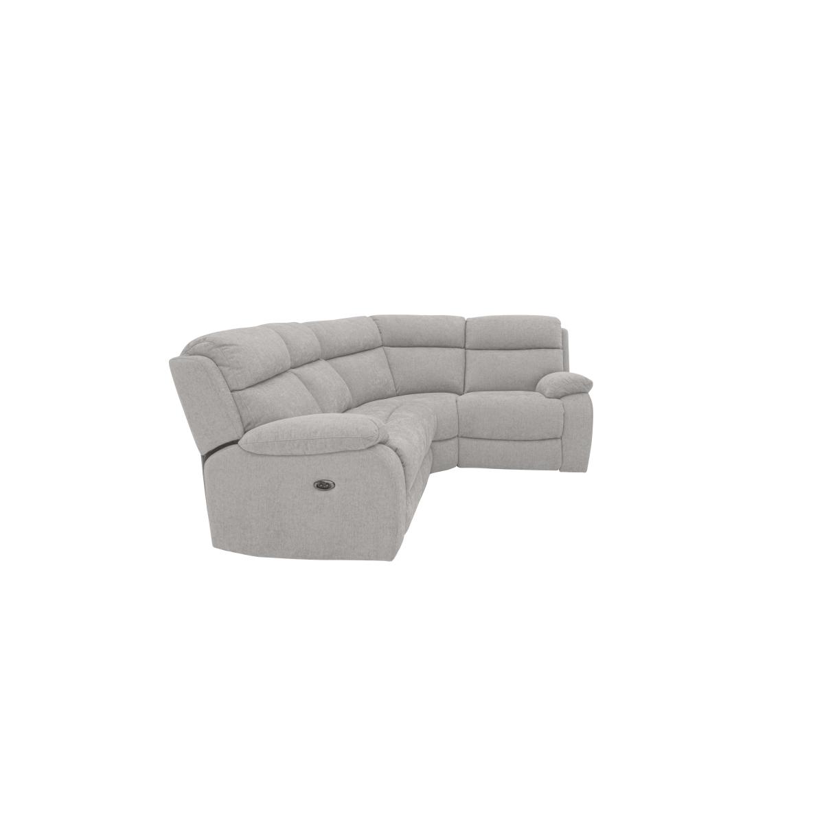 Moreno Small Fabric Left Hand Facing Corner Sofa with Power Recliner - Oatmeal – image 4