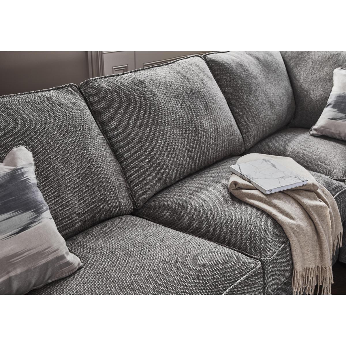Cory Small Fabric Corner Classic Back Sofa - Natural – image 4