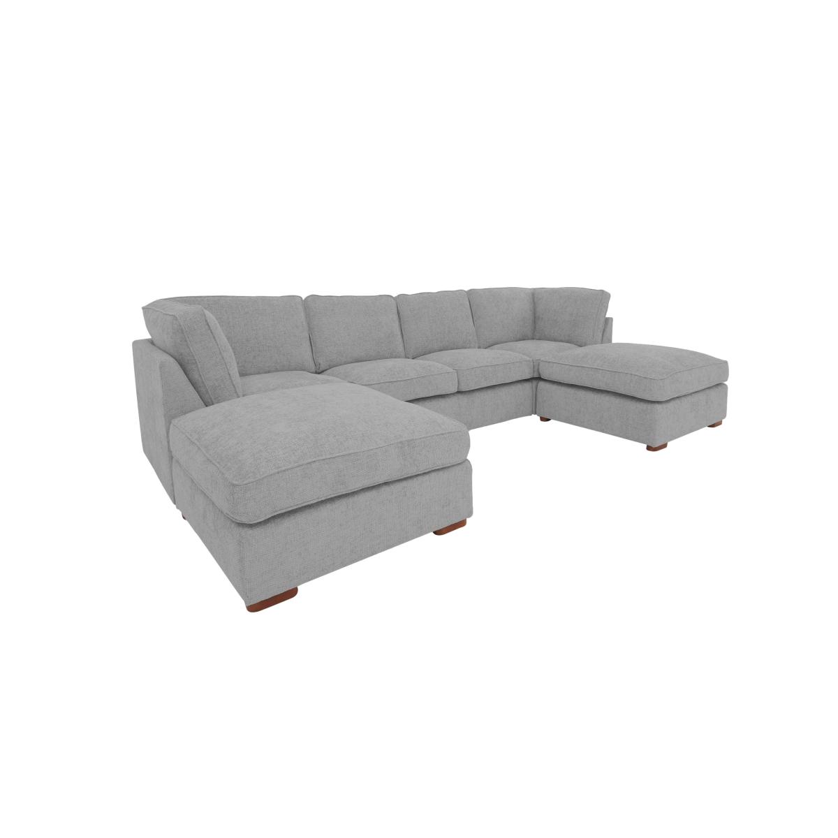 Emilia Large U-Shaped Corner Sofa - Grey – image 6