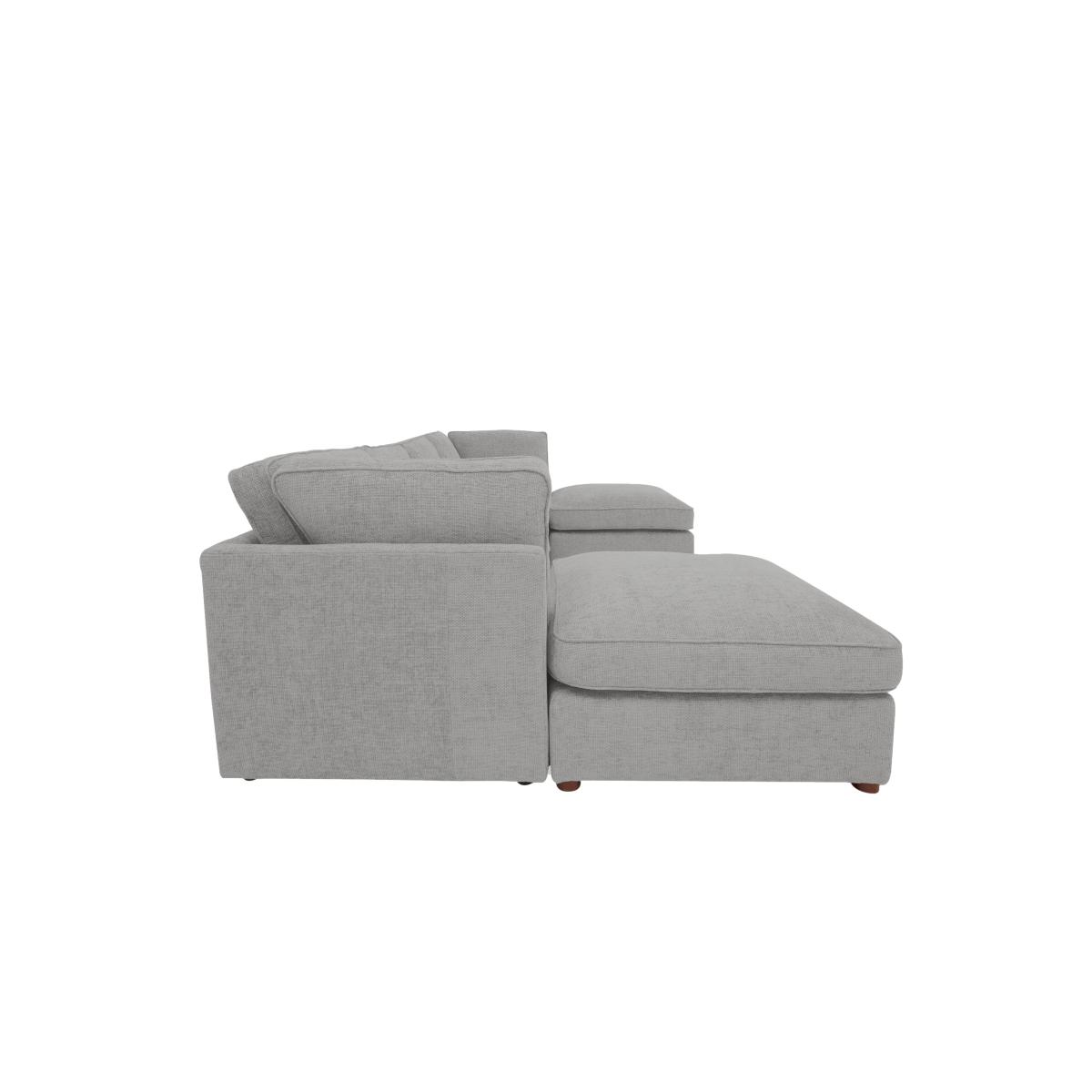 Emilia Large U-Shaped Corner Sofa - Grey – image 7