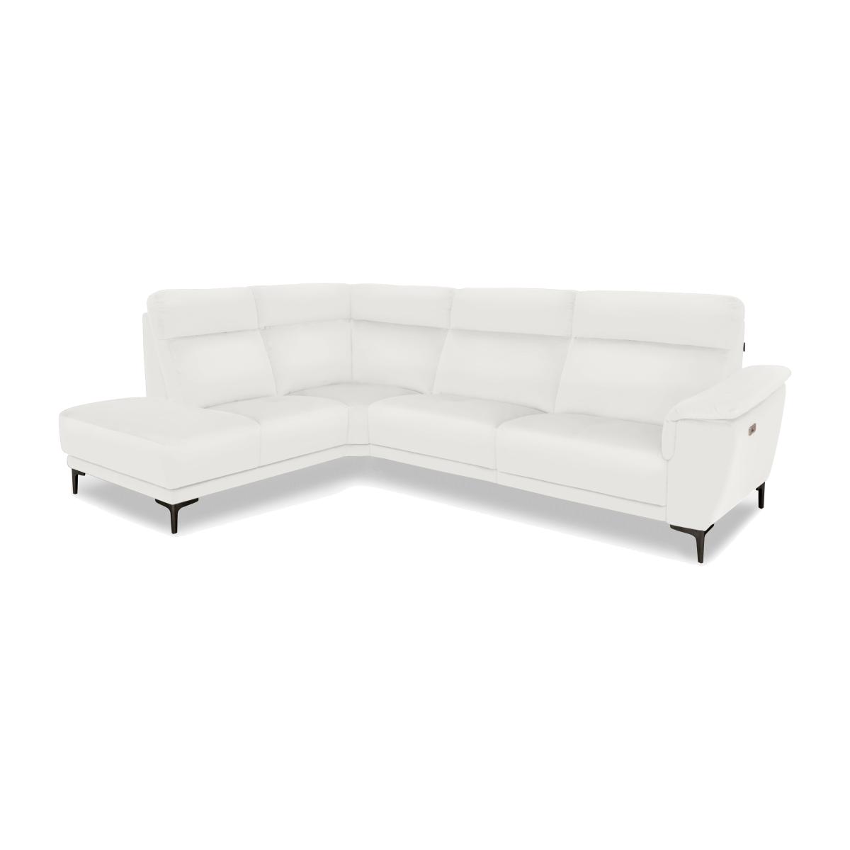 Nicoletti Italia - Amalfi Leather Left Hand Facing Chaise Sofa