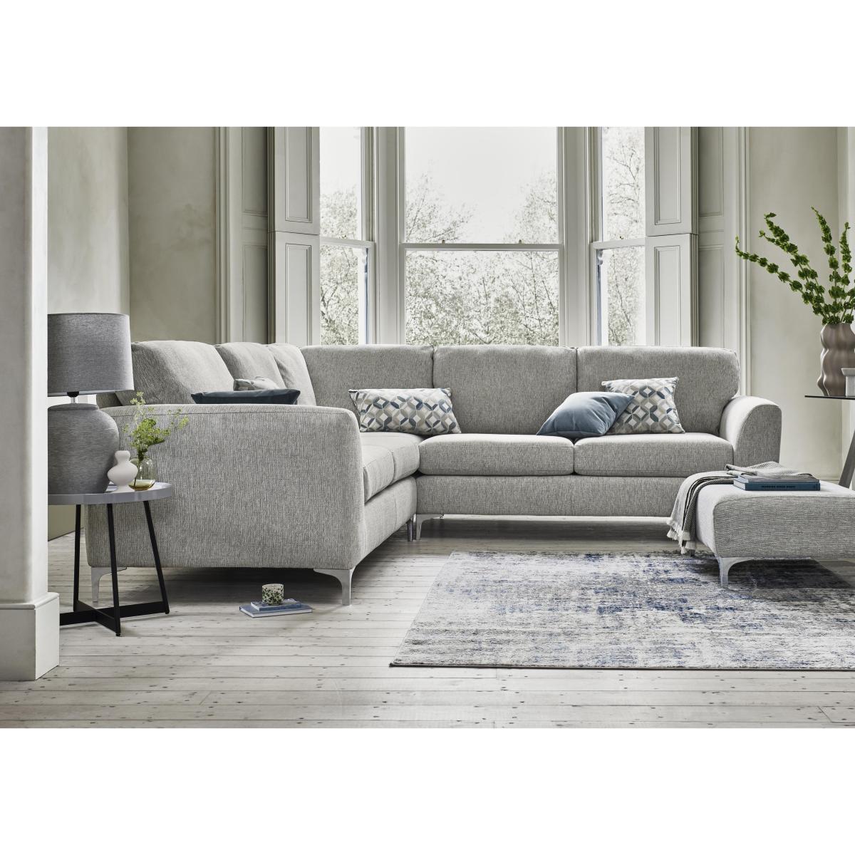 Pippa Fabric Large Corner Sofa - Eau Sea Wd Ft – image 2