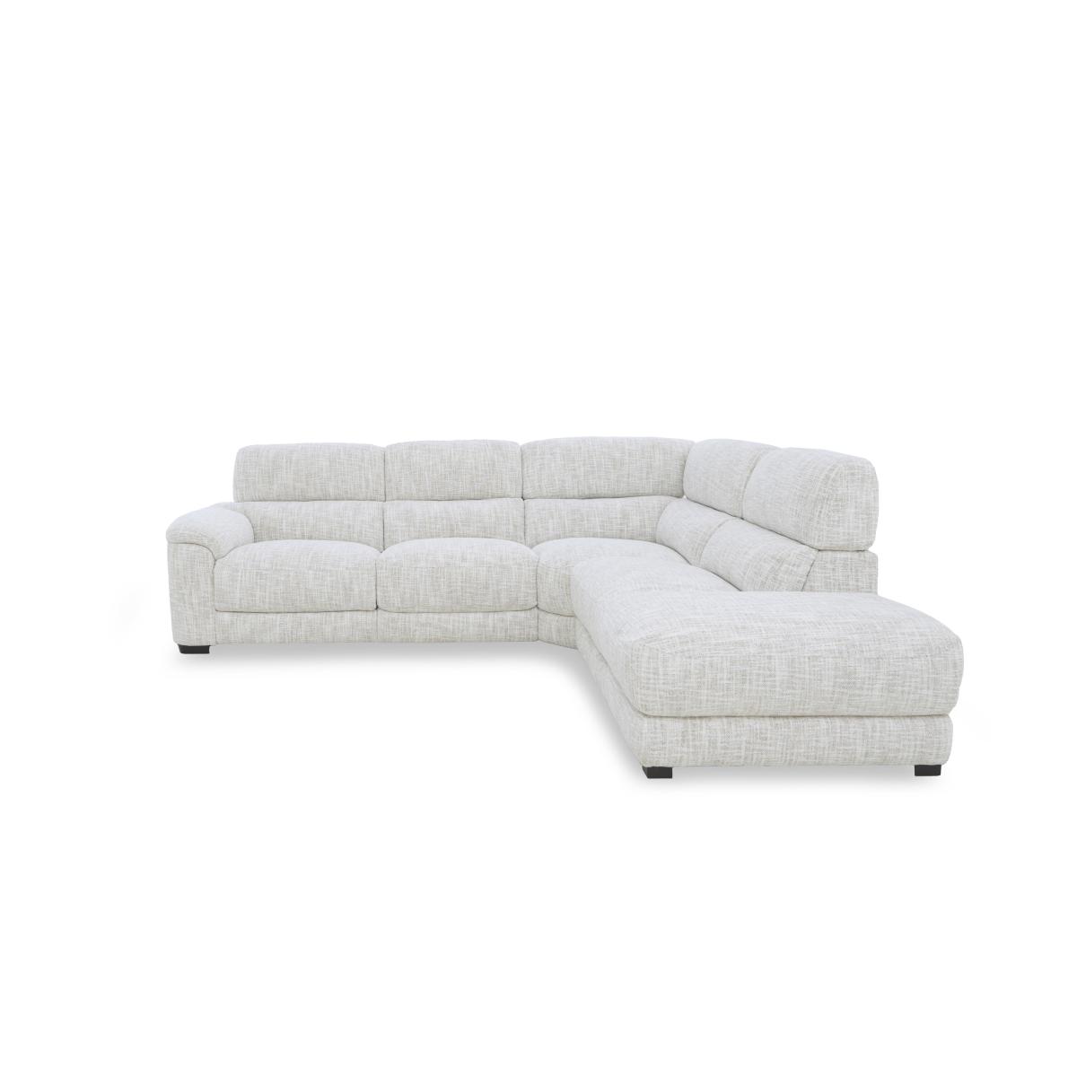 Nova Fabric Left Hand Facing Chaise End Sofa - Frost – image 5
